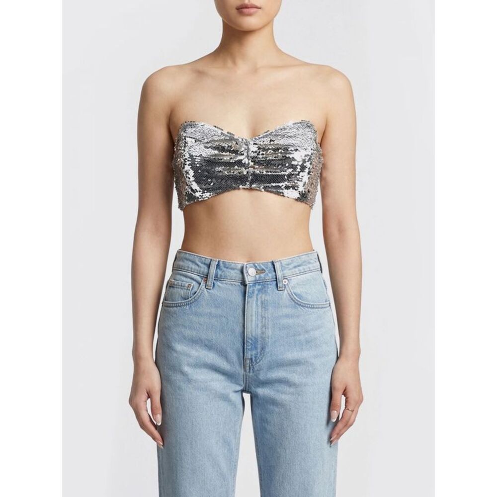 Simone Rocha Top Woman Silver